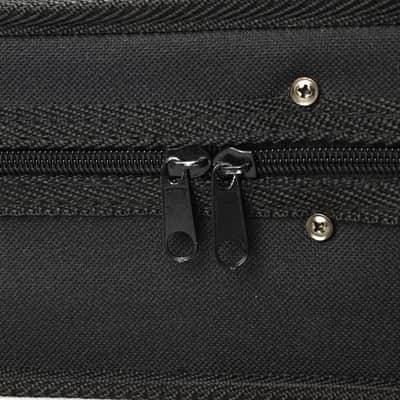 Full Size 4/4 Violin Case – Black Oxford Cloth Lightweight Protective Triangle Case image 5