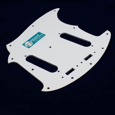 Replacment Pickguard For Mustang Classic Series style ,3Ply White image 4