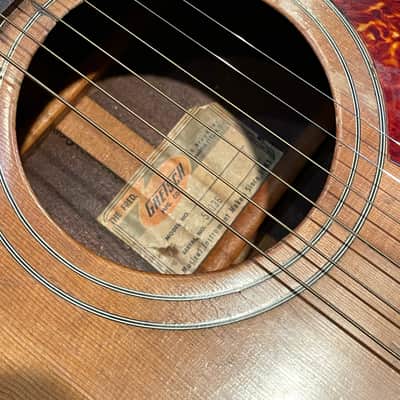 Vintage Gretsch solid spruce top acoustic / electric guitar  Sun valley  60’s  - Natural nitrocellulose image 3