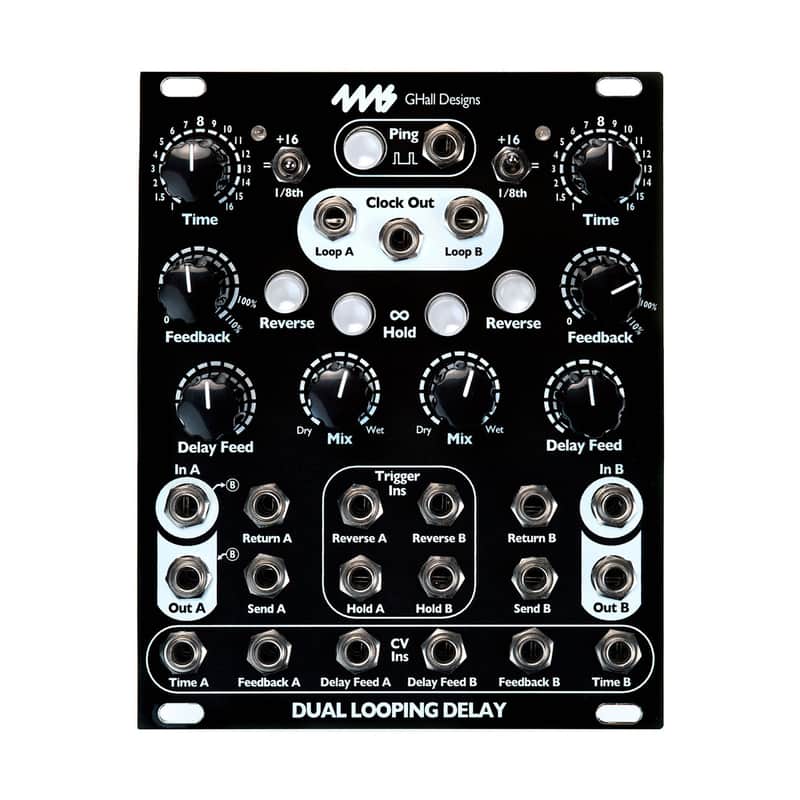 4ms Dual Looping Delay Eurorack Module (DLD) - Black image 1
