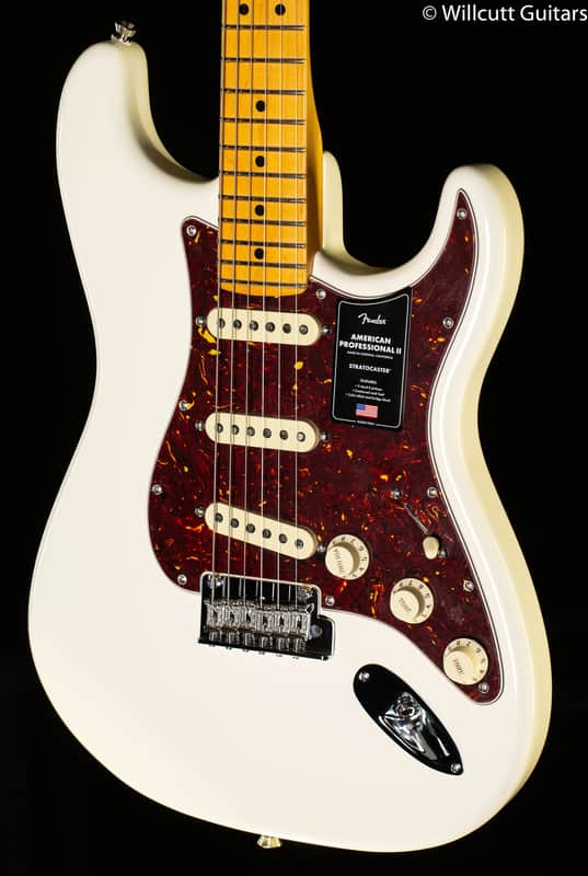Fender American Professional II Stratocaster Maple Fingerboard Olympic White (732) image 1