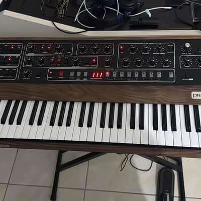 Sequential Prophet-10 61-Key 10-Voice Polyphonic Synthesizer 2020 - Present - Black with Wood Sides image 4