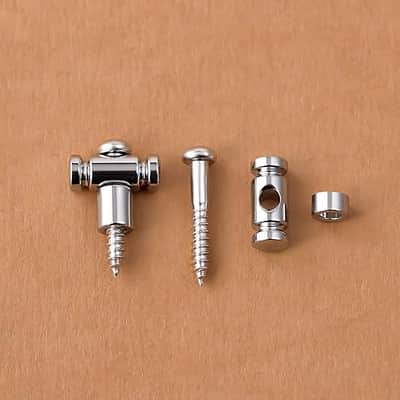 Guitar Roller String Retainers(Set of 2) – String Guide, Strings Trees Replacement Part for Electric Guitars, SR1 Chrome image 2