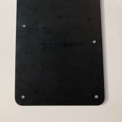 Stratocaster Modern Style Back Plate Tremolo Cover Black image 3