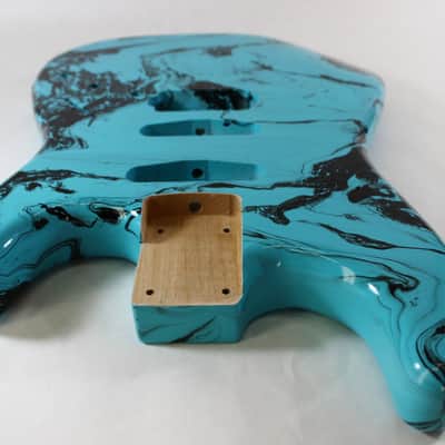 Multicolor HSS Hardtail Strat Stratocaster body Fits Fender neck P517 image 3