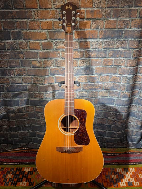 Vintage 1979 Guild D-35 Natural - Repaired Back Cracks image 1