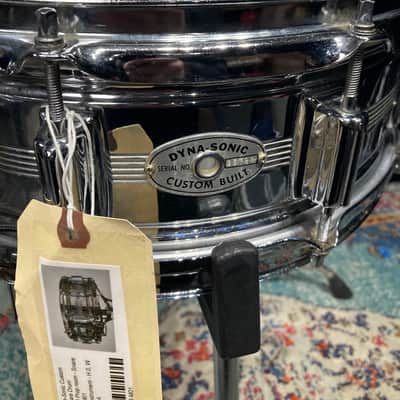 David Frangioni Collection, Rogers - 14x5" Metal, 5-Line, Dyna-Sonic, Chrome Over Brass, Snare Drum, With Beavertail Lugs, 1960's - Chrome image 6