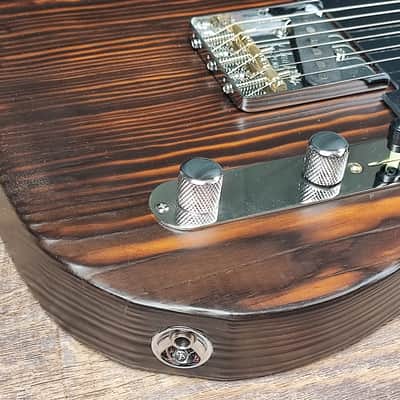MyDream Partcaster Custom Built - Torch-burned Pinecaster Hepcat 55 image 7