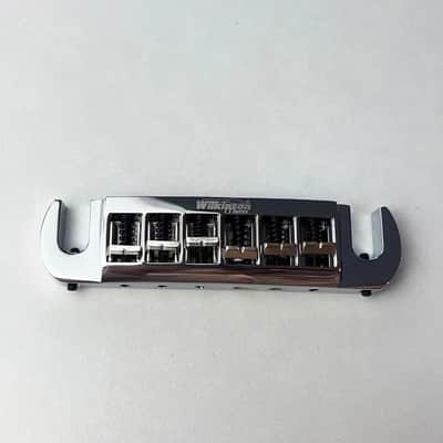 Wilkinson Chrome Wraparound Guitar Bridge Tailpiece image 2