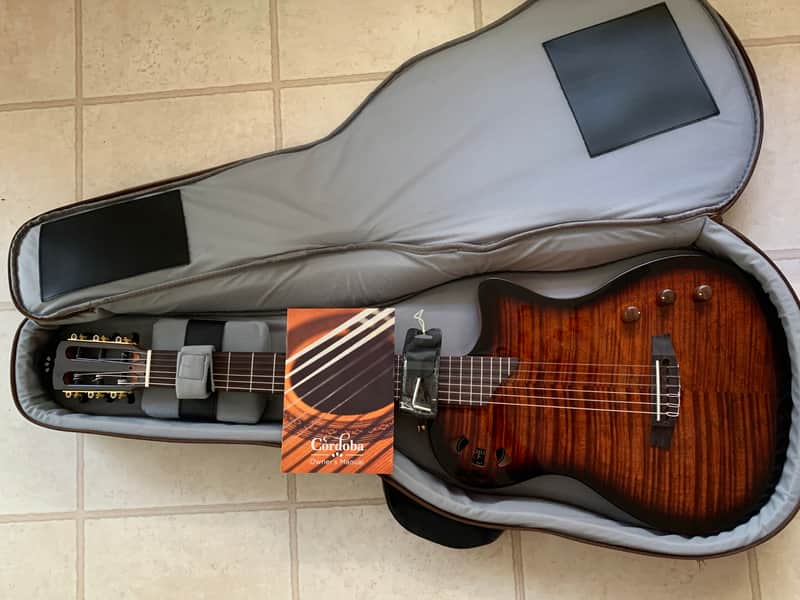 Cordoba Stage guitar Thinline Classical 2022  Town flame image 1