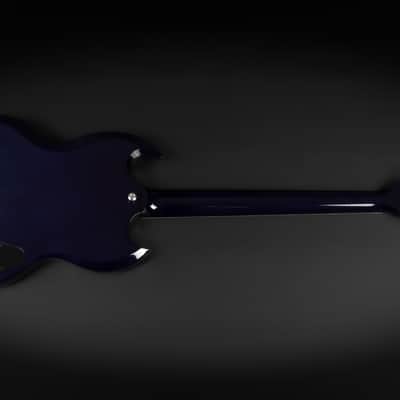 2021 Gibson SG Modern LH Left Handed - BBF Blueberry Fade | USA "AA" Flame Top Ebony Fretboard 24 Frets BurstBucker Pro Pickups Push Pull Coil Split 3.19kg | CoA OHSC image 9