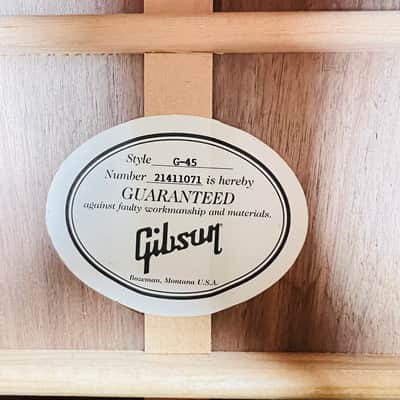 Gibson G-45 Generation Collection Acoustic Guitar 2021 - Natural image 6