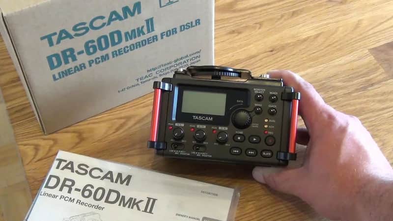 TASCAM DR-60DmkII 4-Track Portable Audio Recorder for DSLR Filmmakers - *return unit *perfect in-box image 1