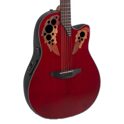 Ovation Celebrity Elite CE44-RR A/E Guitar - Ruby Red image 1