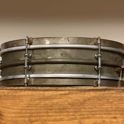 20/30's Ludwig 4x14 "Dance" Model Universal NOB 6 Lug Snare Drum 2-Piece image 1