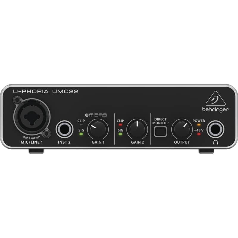 Behringer U-Phoria UMC22 USB Audio Interface - USB Audio Interface image 1