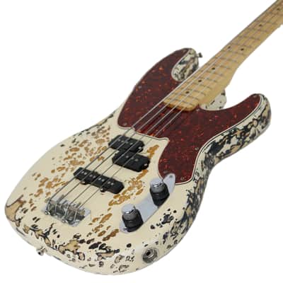 1993 Fender Custom Shop ‘50s P/J Precision Jazz Bass Olympic White Relic image 11