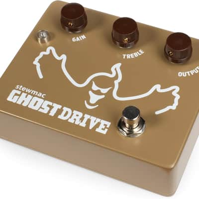 StewMac Ghost Drive Transparent Overdrive Pedal – Authentic Klon–Inspired Circuit – StewMac Professionally Built Overdrive Effects Pedal, NO ASSEMBLY REQUIRED! Gold image 5