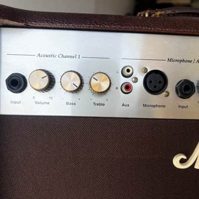 Marshall Acoustic Soloist AS50R 2-Channel 50-Watt 2x8" Acoustic Guitar Combo 2000s - Brown image 2