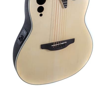 Ovation Applause Mid Depth Acoustic Electric Guitar - Natural - AE44-4S image 4
