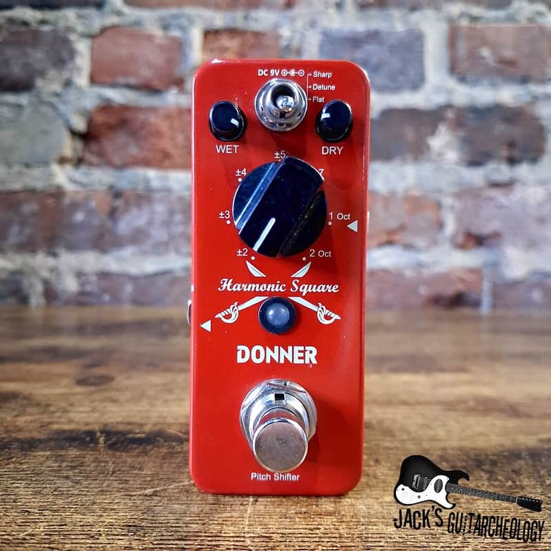 2020s Donner EC966 Harmonic Square Octave Pedal Red
