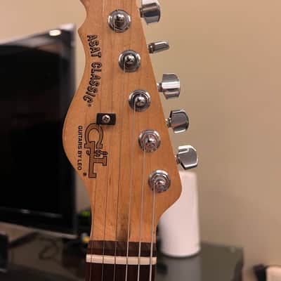 Left-handed G&L ASAT Bluesboy Semi Hollow 2010s - Clear Orange image 6