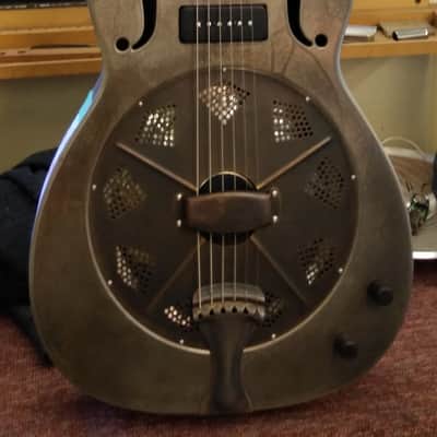 National Reso-Phonic NRP Rustic 14 Fret with P90 Lollar Pickup 2023 Rustic image 8