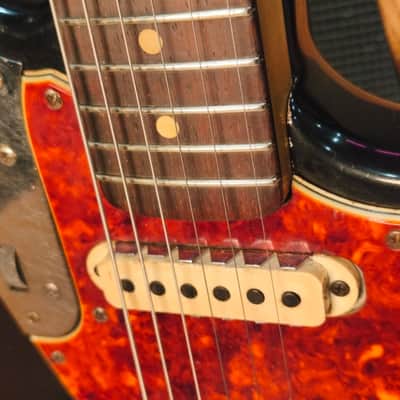 Fender Jaguar 1963 Black Refin with Matching Headstock image 7