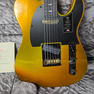 Fender 75th Anniversary American Ultra II Telecaster Liquid Gold W/Case image 4