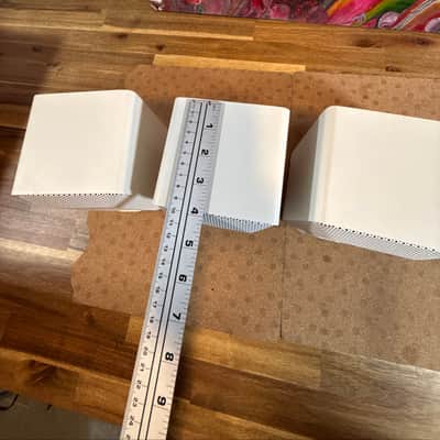 Optimus Pro 7AV White Lot Of 4 Speakers  40-2059 Home Theater Surround Quatropho image 15