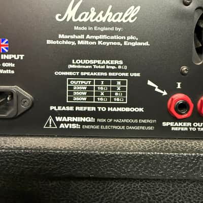 Marshall MF350 Mode Four 350-Watt Hybrid Guitar Amp Head Coupled with an MF280A 4x12 Cabinet image 4