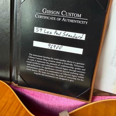 2026 Gibson Custom Shop Les Paul Standard ‘59 Reissue R9 VOS - Dirty Lemon Burst image 17