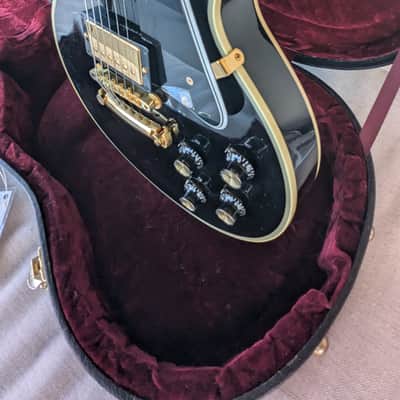 Gibson Custom Shop 1960 Reissue Les Paul Custom Black Beauty 50th Anniversary Gold Book 2010 - Black image 9