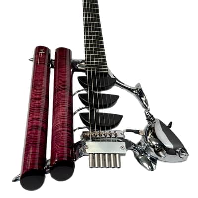 Teuffel Birdfish Prodigy 2021 Aubergine / Ebony w/ secondary tone bars & pickups. MINT. (Authorized Dealer) image 3