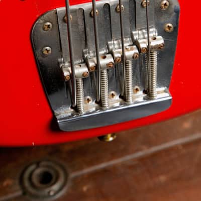 Fender Mustang Bass Guitar Torino Red Vintage 1966 Pre-Owned image 10