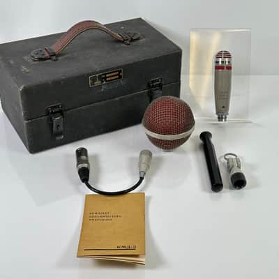 1967 Lomo KMD-3 / 82A-9 Vintage Studio Set Of Rare Soviet Dynamic Microphone image 2