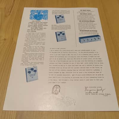 Vintage 1972 Electro-Harmonix Blackfinger Catalog, Dealer Letters, Price List, and Flyers! Rare, Original Case Candy, Paperwork! image 10