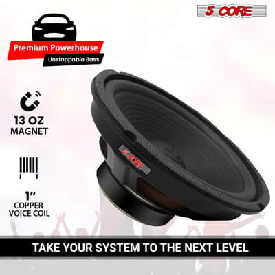 5 Core 8 Inch Car Woofer Audio 500W 4Ohm Deep Bass Subwoofer CCAW Voice Coil Component Loud Speaker image 3