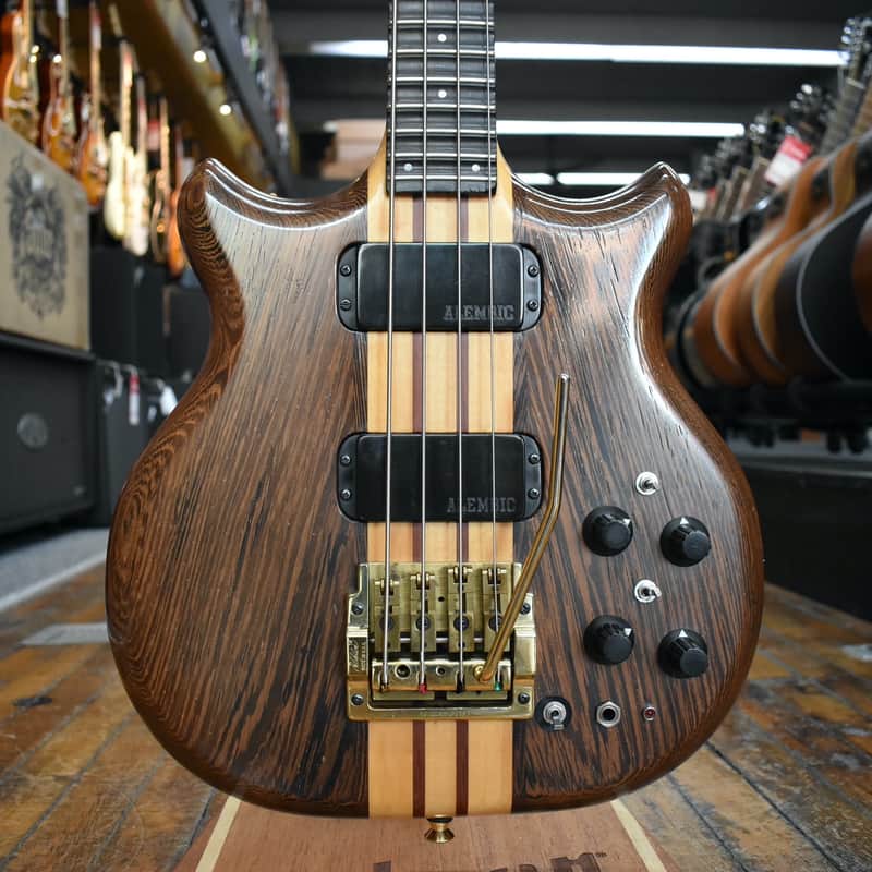Alembic/Ellio Martina Brown Bass 1981 w/Ellio Martina Neck, Kahler Bridge, Hard Case image 1