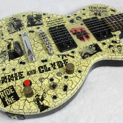 Custom Crackle Painted and Upgraded Epiphone LP Special ll Guitar with Matching Headstock image 14