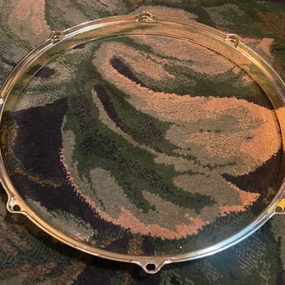 Fly By Night? Brass Die Cast Hoop 14” - 8 Lug - Batter Side (Top) - Brass - Drumhead included image 5