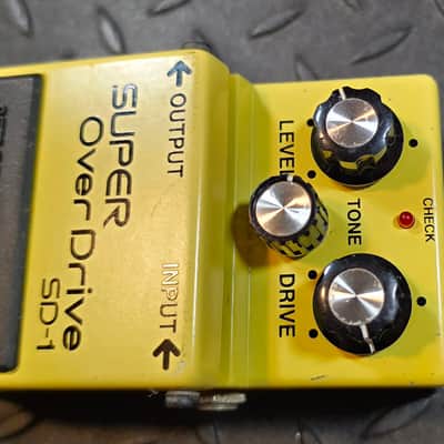 Boss SD-1 Super Overdrive Early MIT Taiwan JRC4558DD Chip ACA Converted to PSA 9vDC Spec image 3