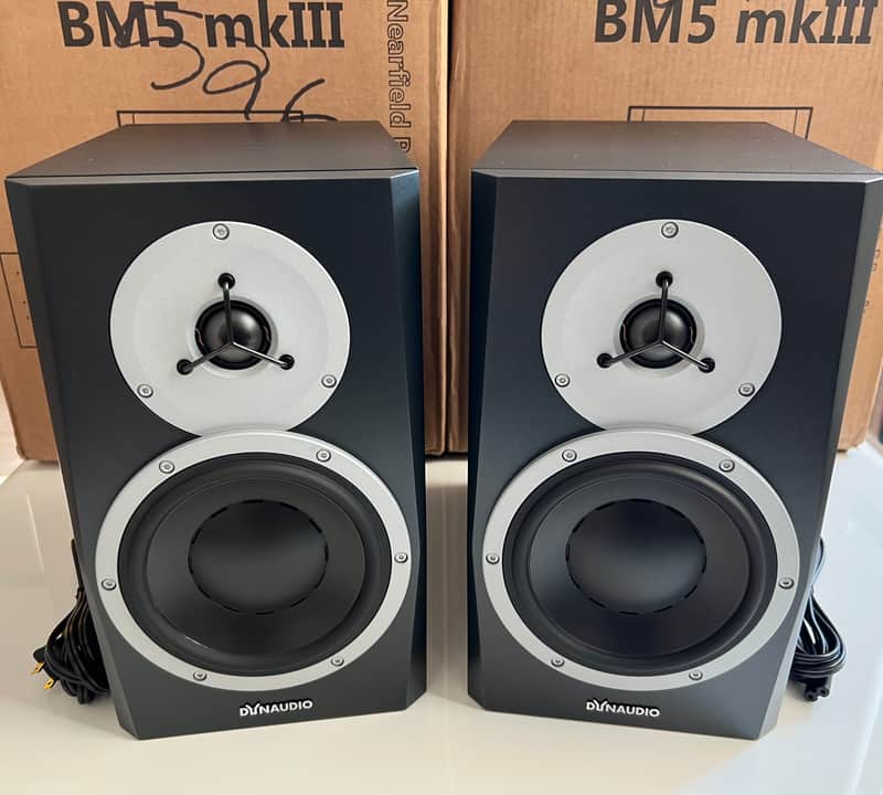 Dynaudio BM5 MkIII 100-Watt Active 5" Studio Monitor Speakers (Pair) 2010s - Black NEW in OPEN BOX Free Shipping image 1