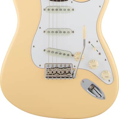Fender Yngwie Malmsteen Stratocaster Electric Guitar Scalloped Maple FB, Vintage White image 8