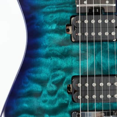 Charvel Pro-Mod Plus DK24 HH 2PT EB QM Guitar w/ Seymour Duncan Pickups & Gig Bag - Chlorine Burst image 2