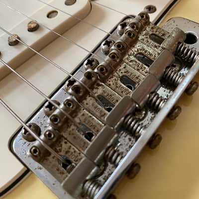Scarce Early 90's FujiGen Fender Japan 1968 RI Olympic White Stratocaster 1993 MIJ USA Texas Specials image 7