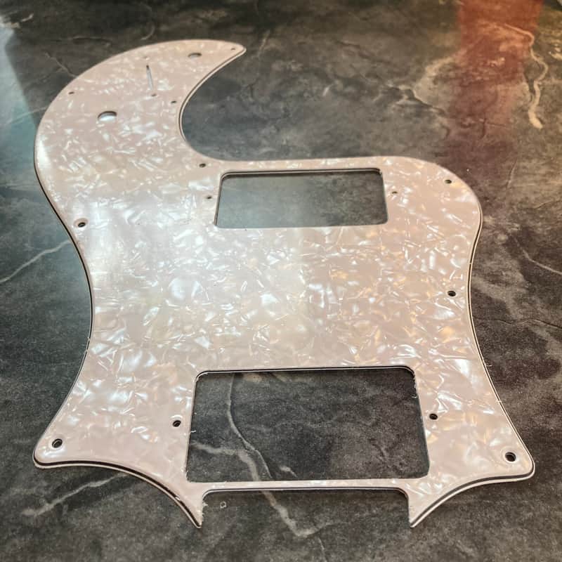 White Pearloid 4 Ply Alternate Knob Placement Pickguard for Paul Reed Smith PRS S2 Standard 22 image 1