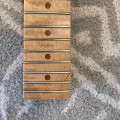 Stratocaster Neck flame Maple figured medium profile fender image 5