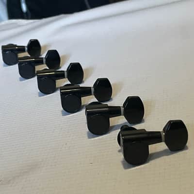 2010's Ibanez RG Series Guitar Dual Pin Black Right Hand Tuners Tuning Pegs 6 In Line image 1