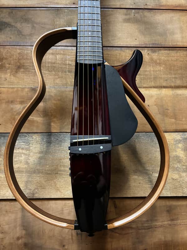 Yamaha SLG200S Silent Guitar - Crimson Red Burst w/ Case image 1